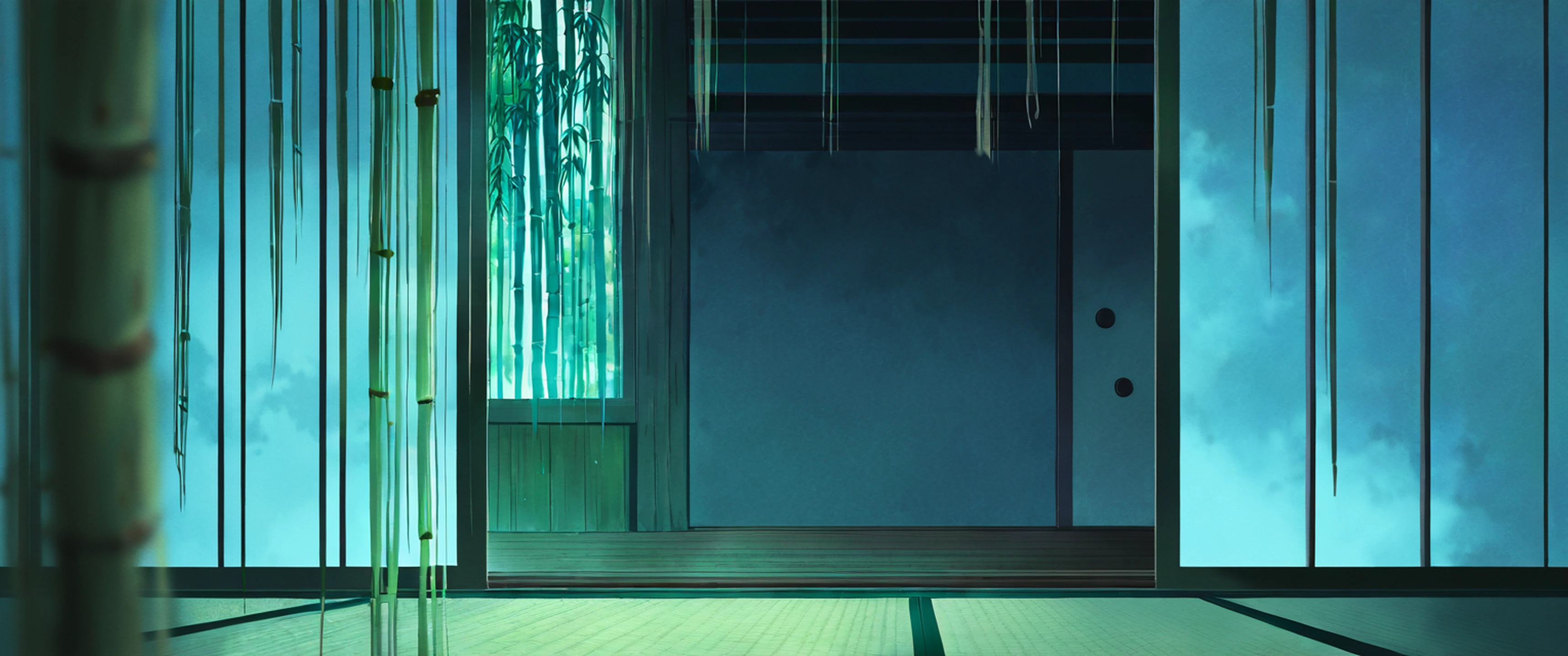 Rainy Porch Engawa lofi wallpaper