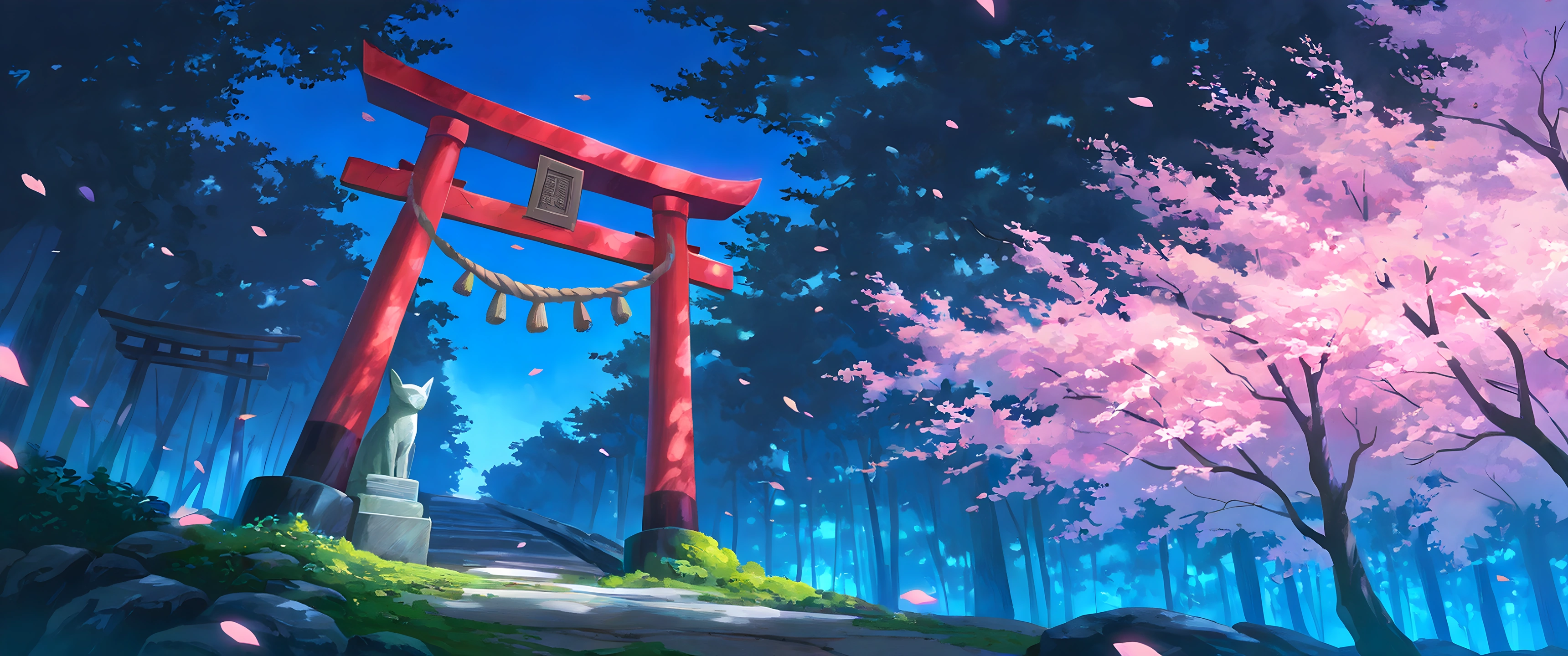 Shrine Torii lofi wallpaper