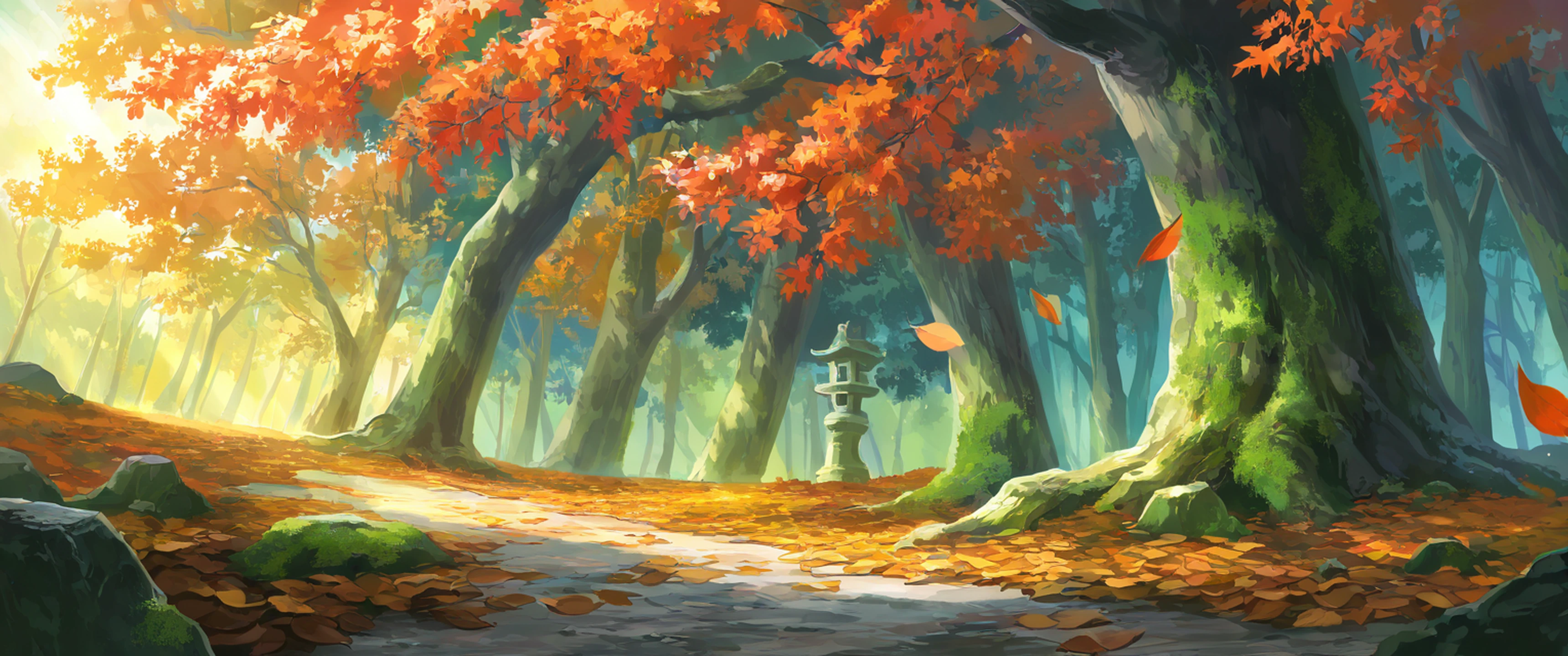 Shrine Torii lofi wallpaper