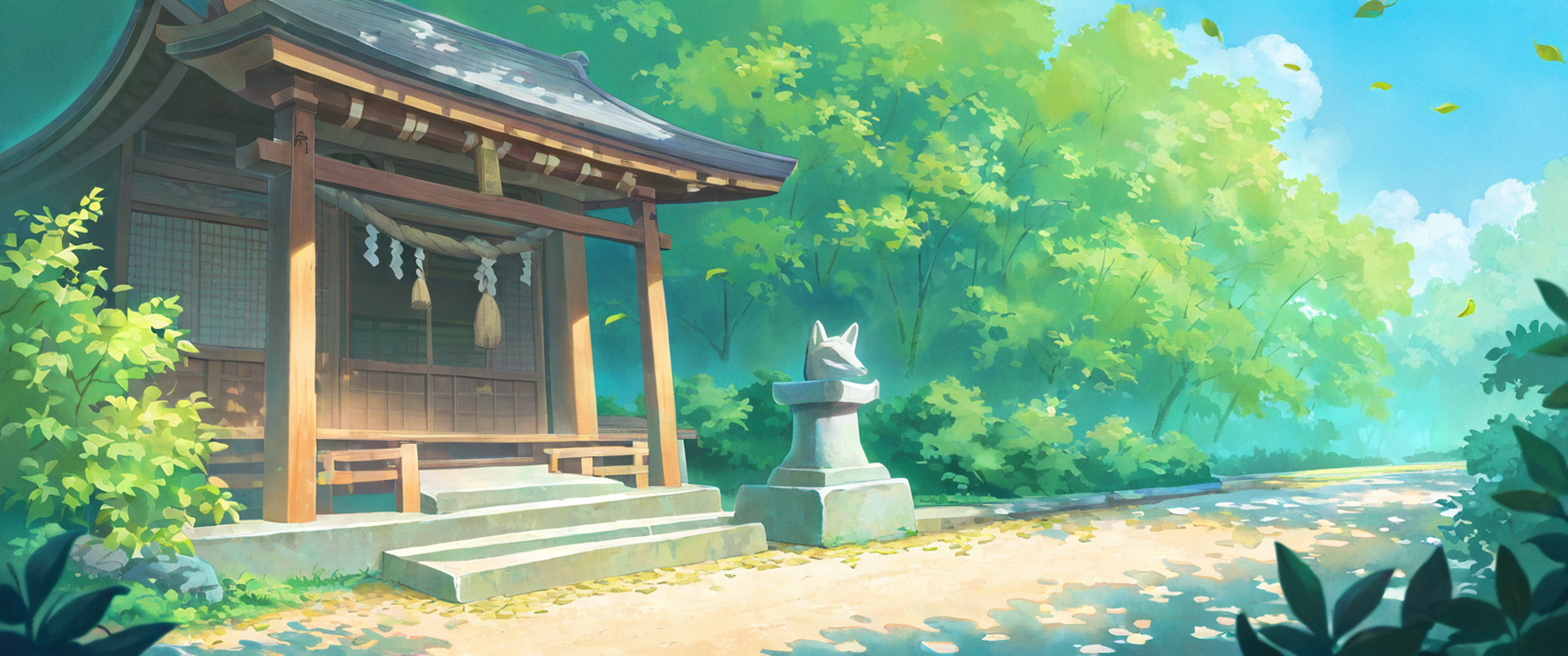 Shrine Torii lofi wallpaper