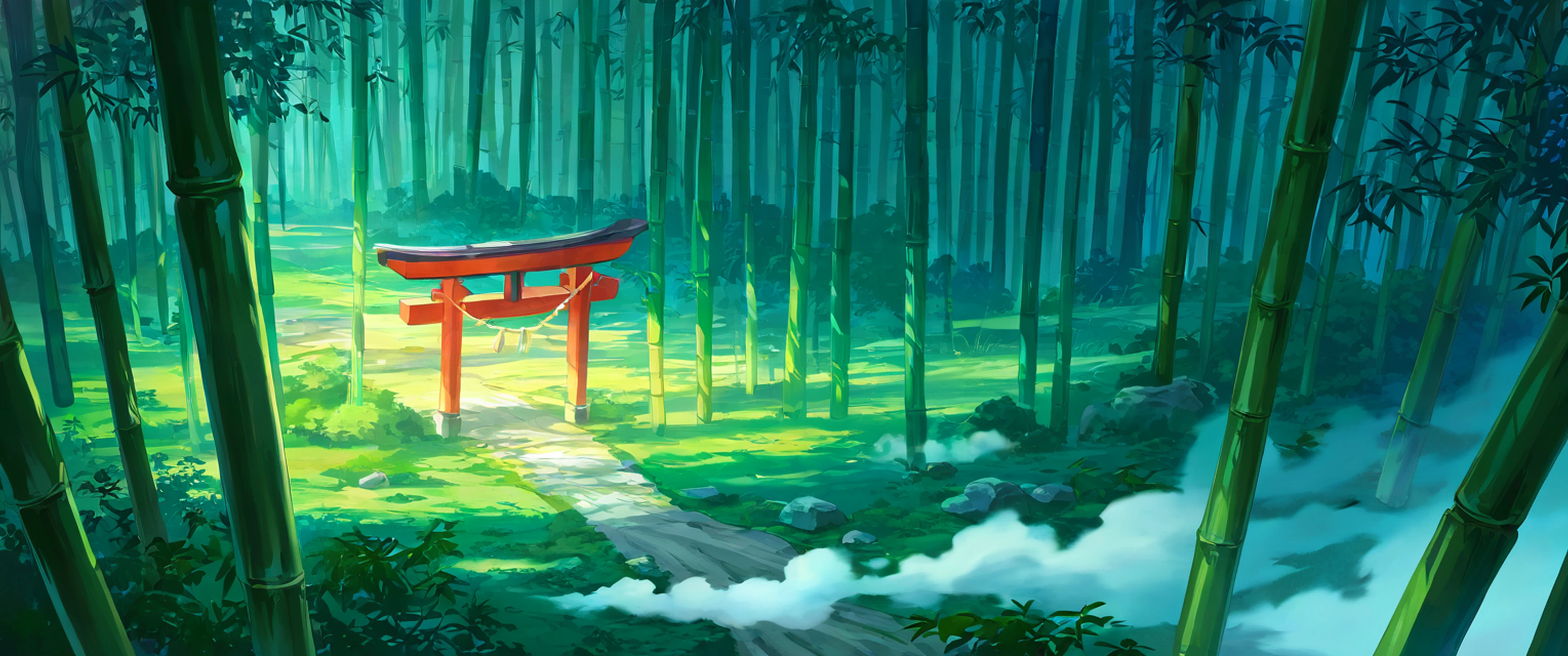 Shrine Torii lofi wallpaper