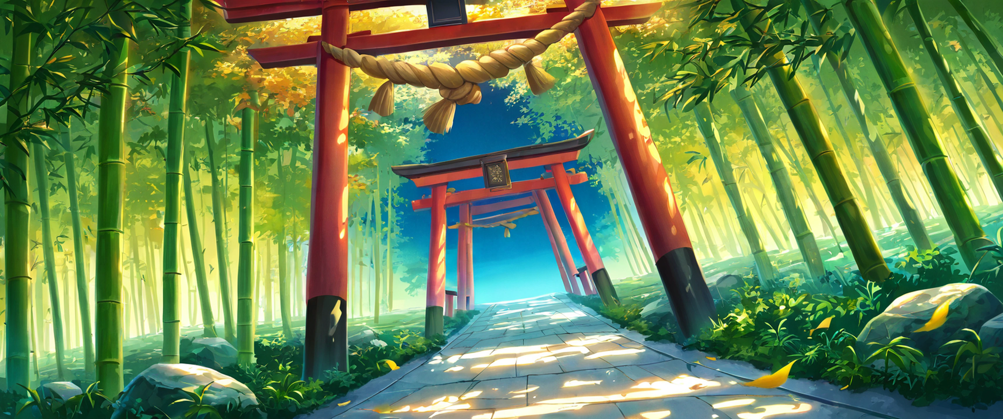 Shrine Torii lofi wallpaper