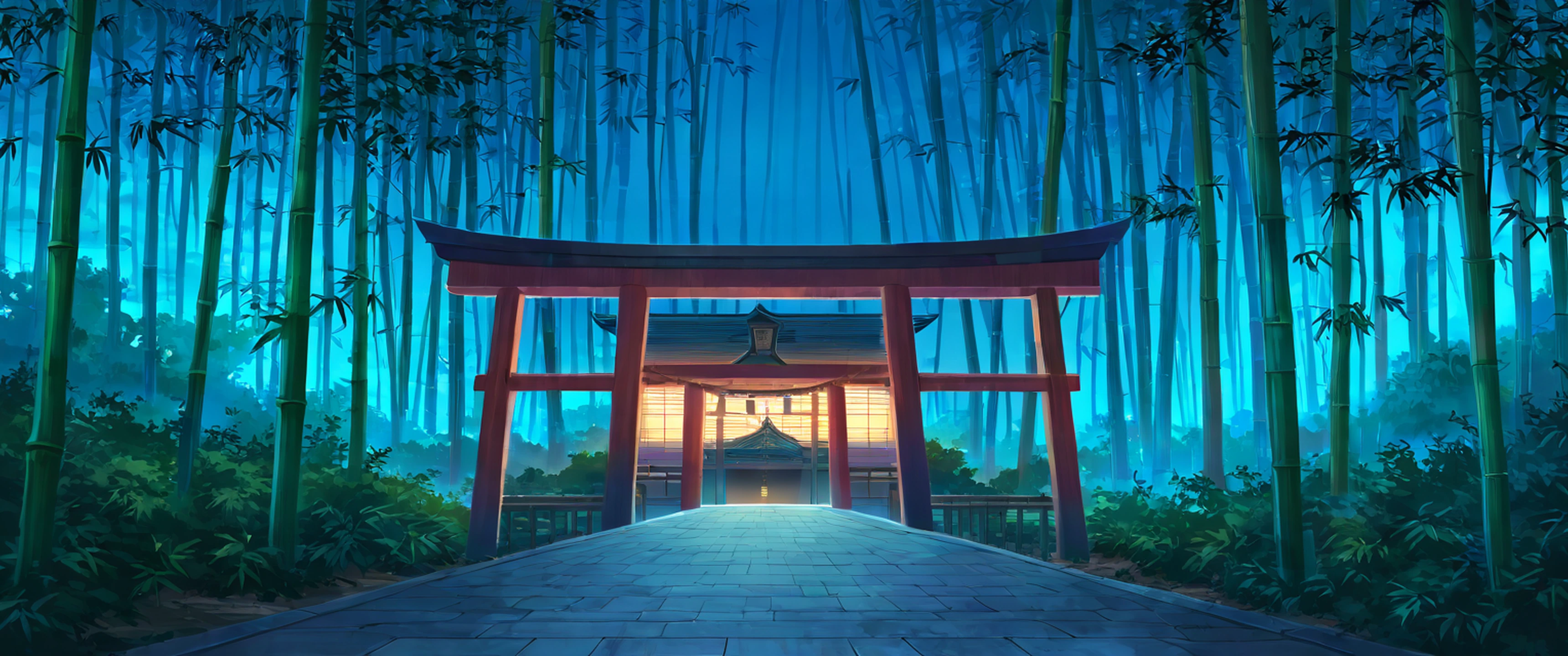 Shrine Torii lofi wallpaper