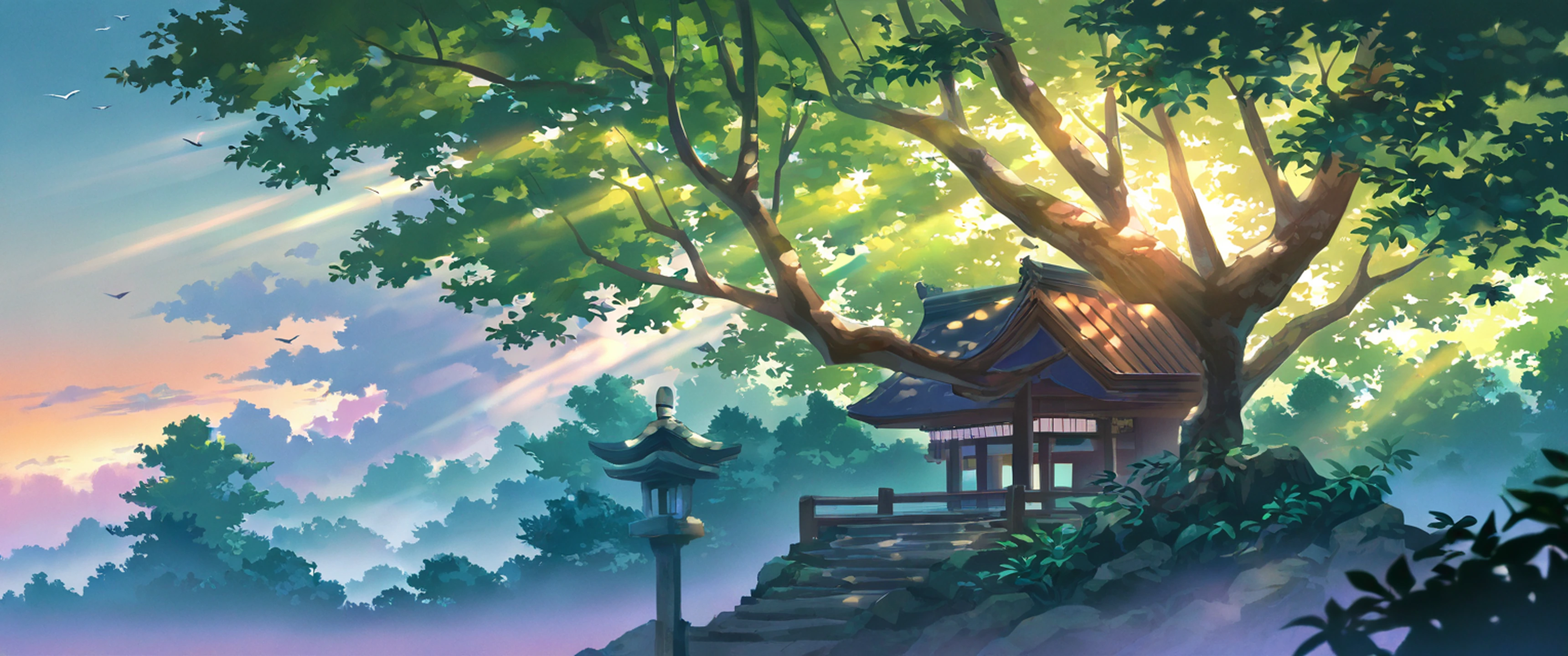 Shrine Torii lofi wallpaper