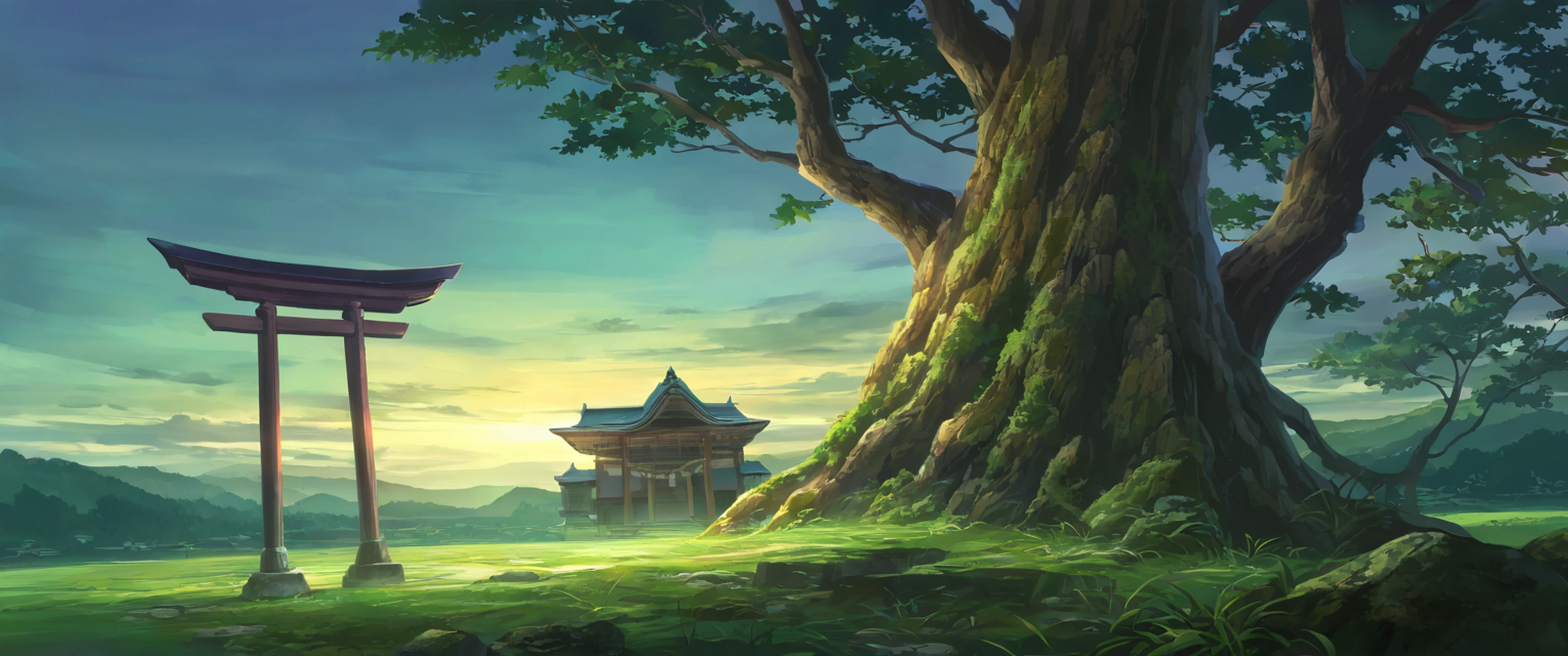 Shrine Torii lofi wallpaper