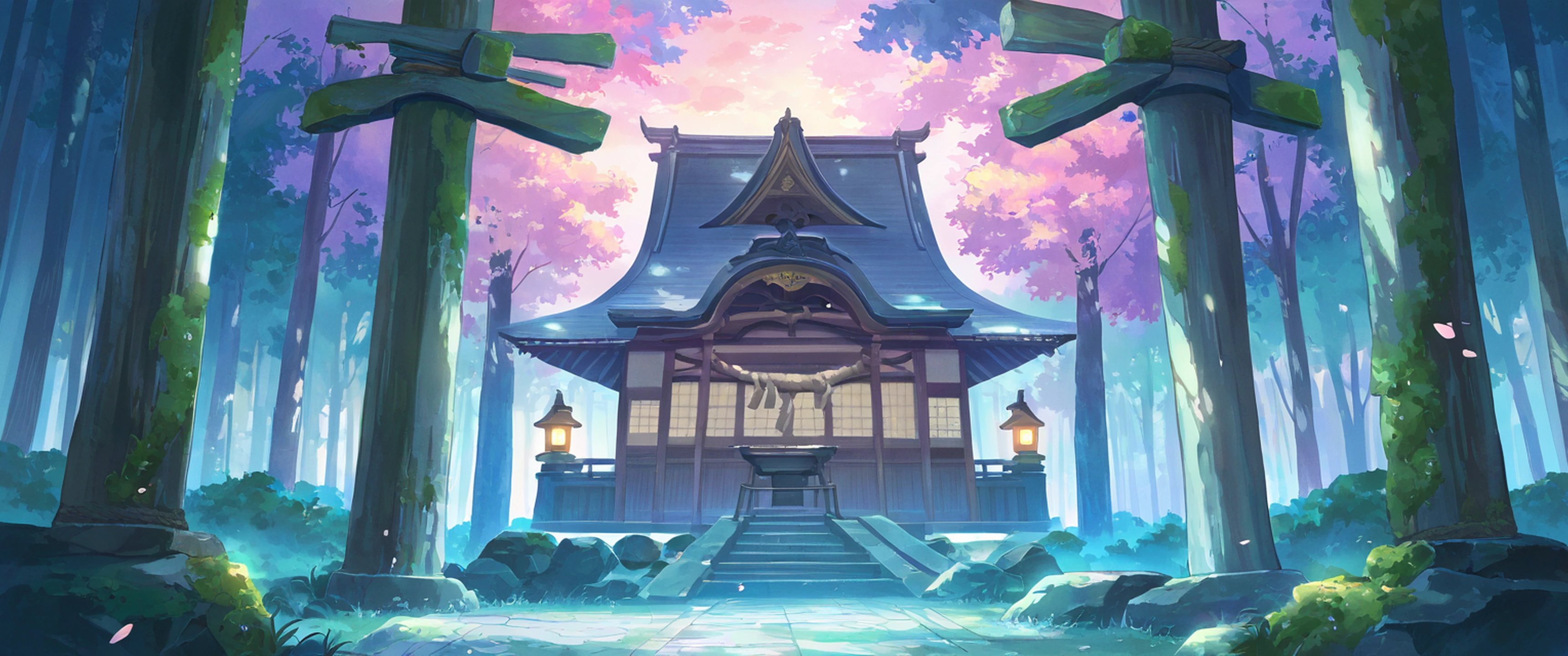 Shrine Torii lofi wallpaper