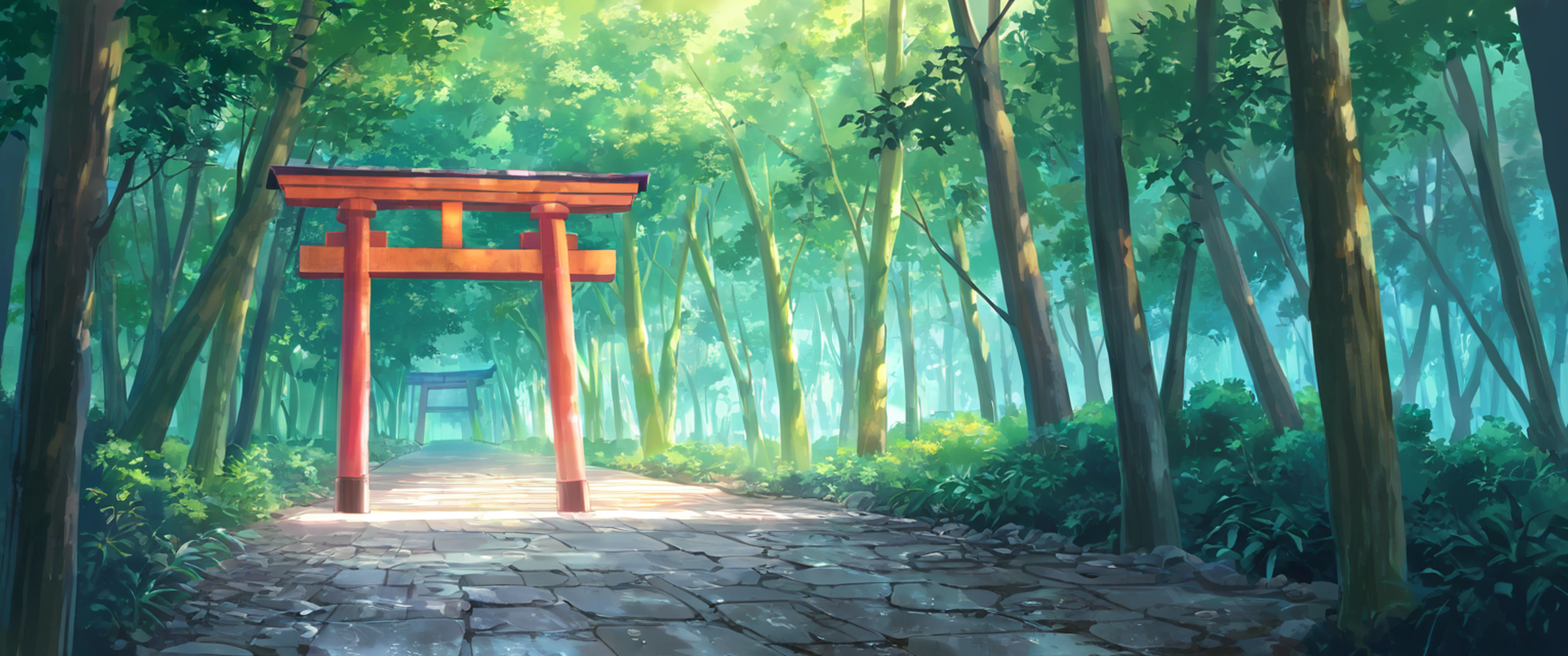 Shrine Torii lofi wallpaper