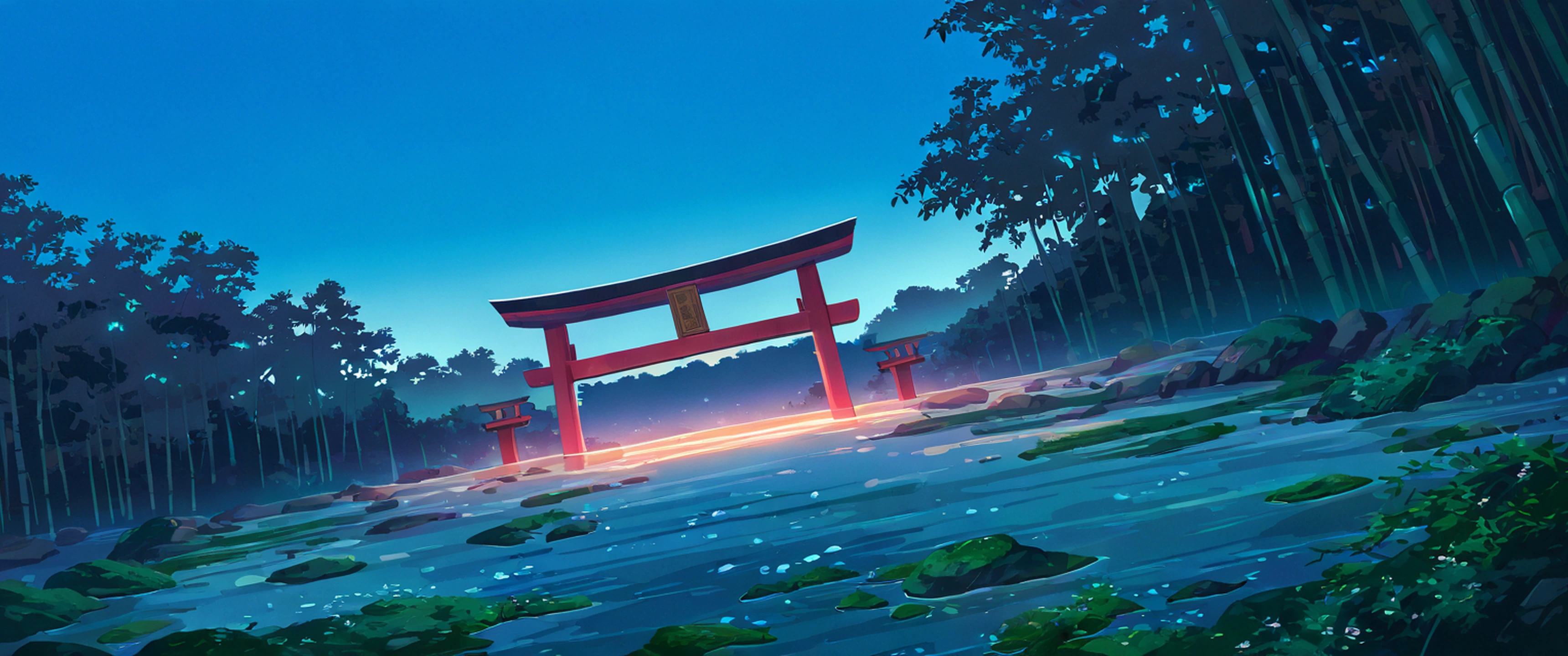Shrine Torii lofi wallpaper
