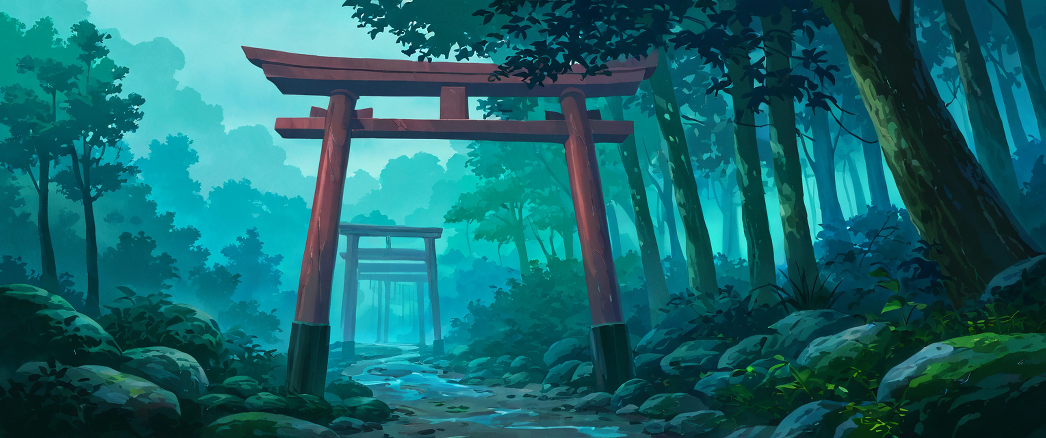 Shrine Torii lofi wallpaper