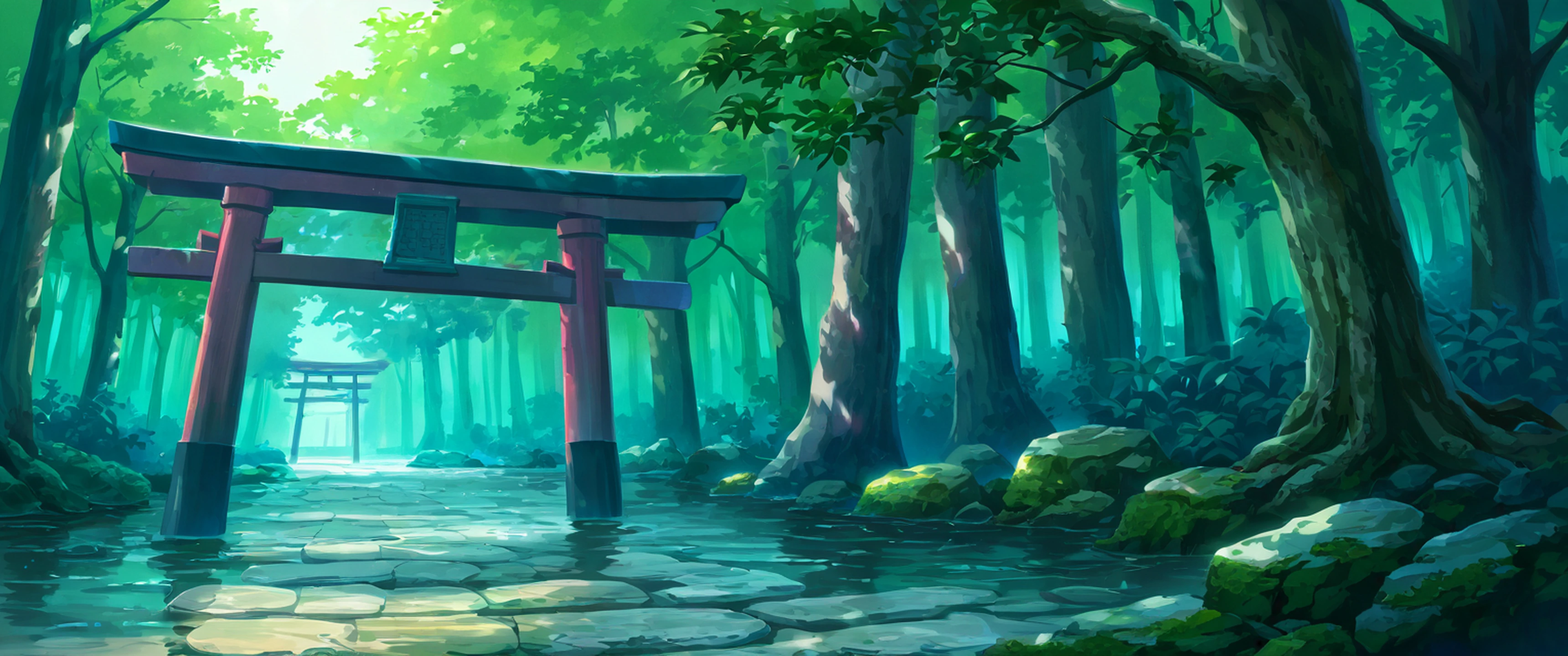 Shrine Torii lofi wallpaper