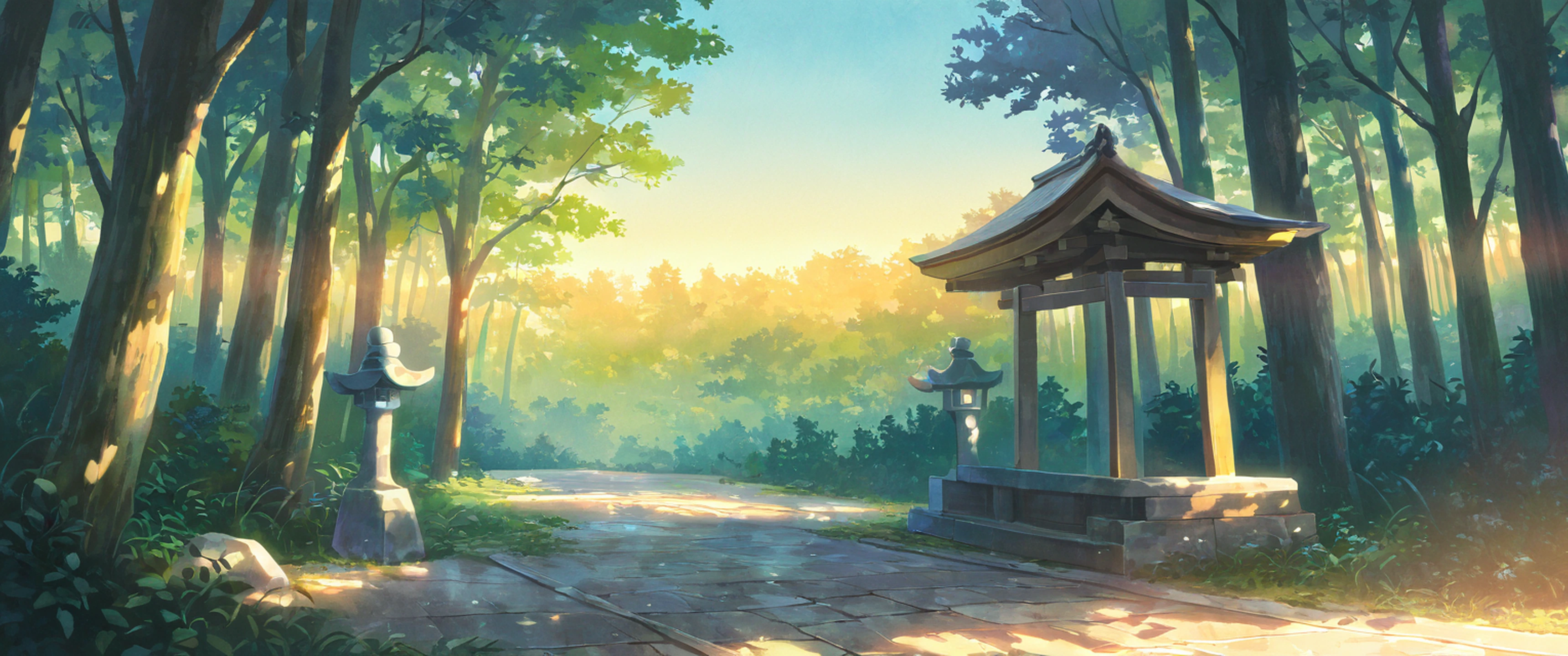 Shrine Torii lofi wallpaper