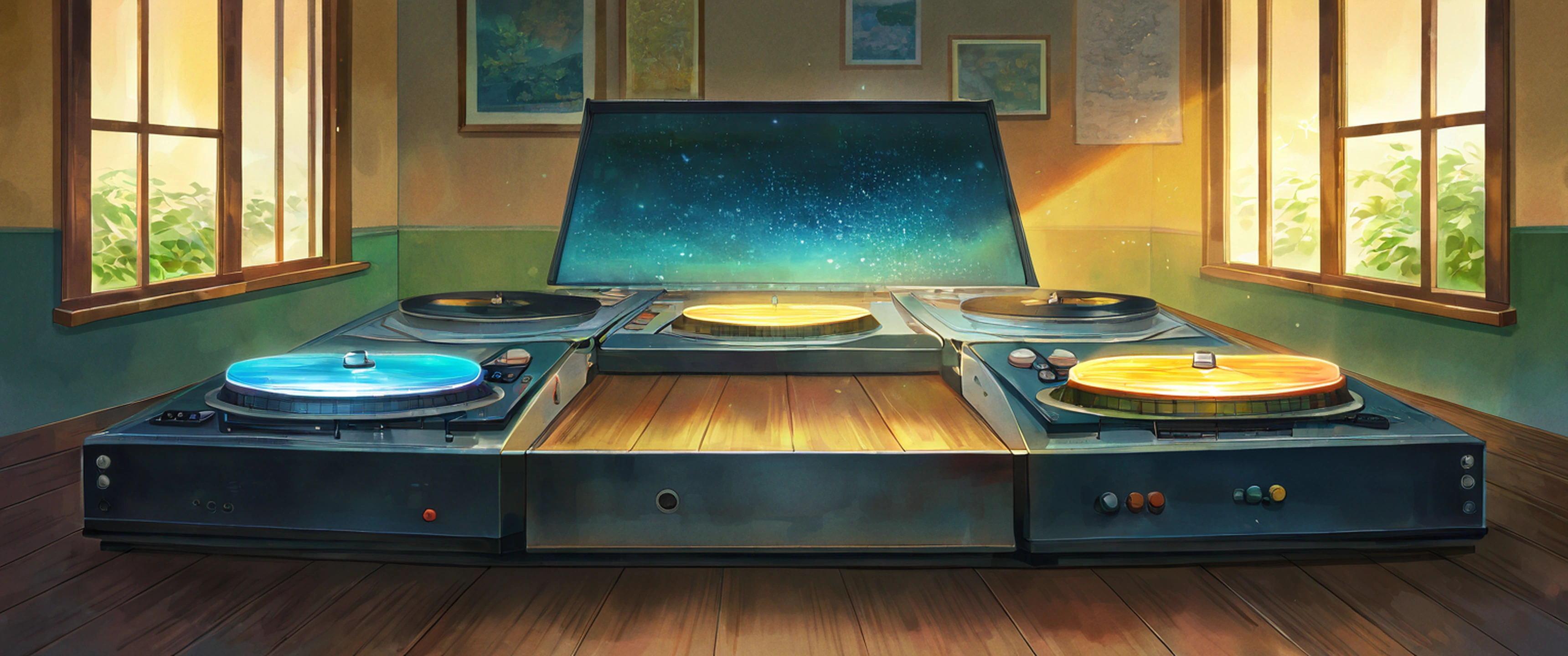 Vinyl Record Shop lofi wallpaper