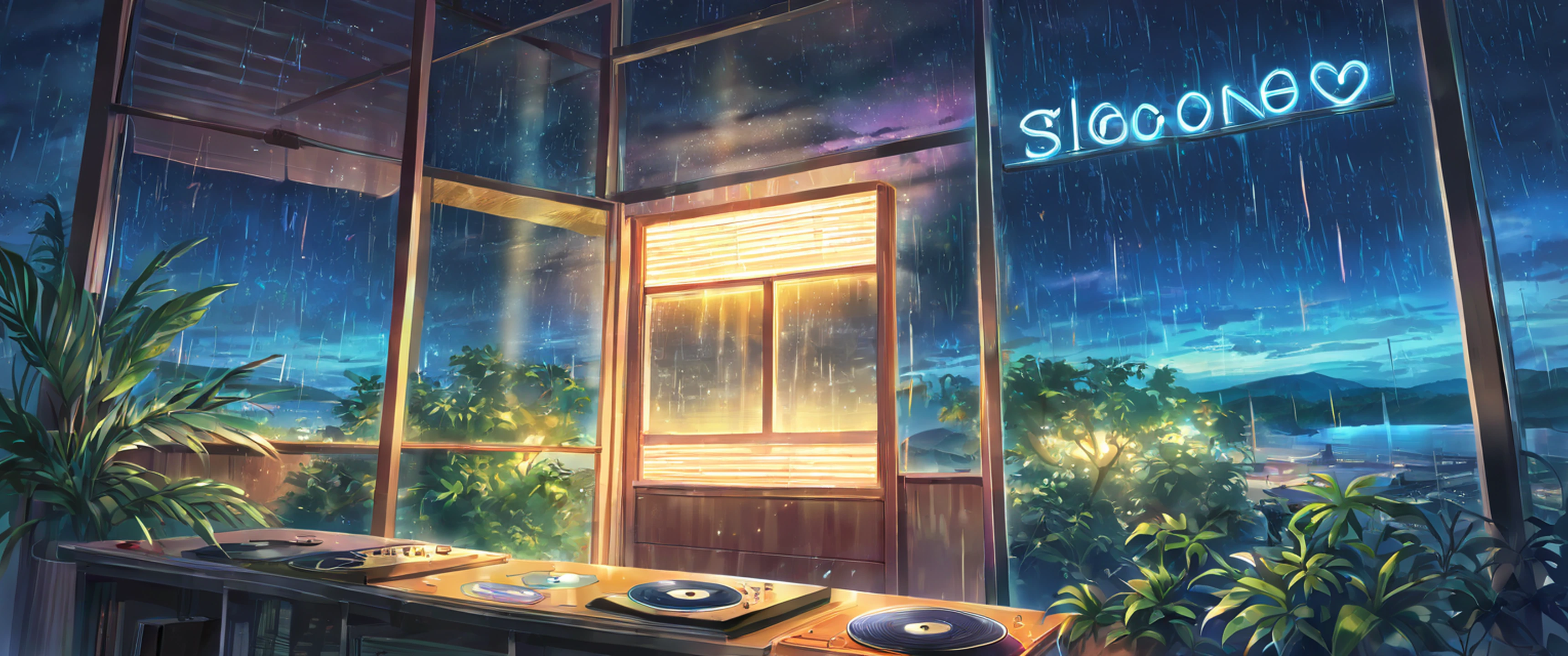 Vinyl Record Shop lofi wallpaper