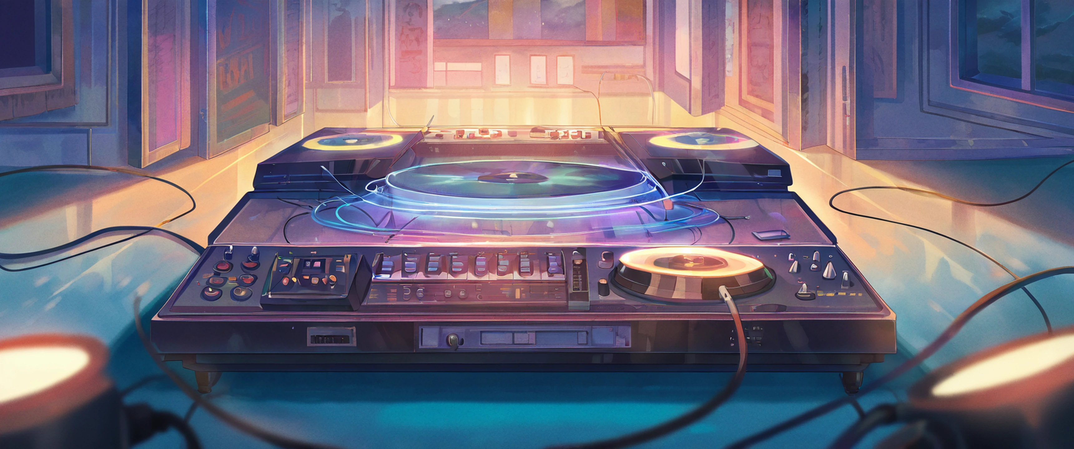 Vinyl Record Shop lofi wallpaper