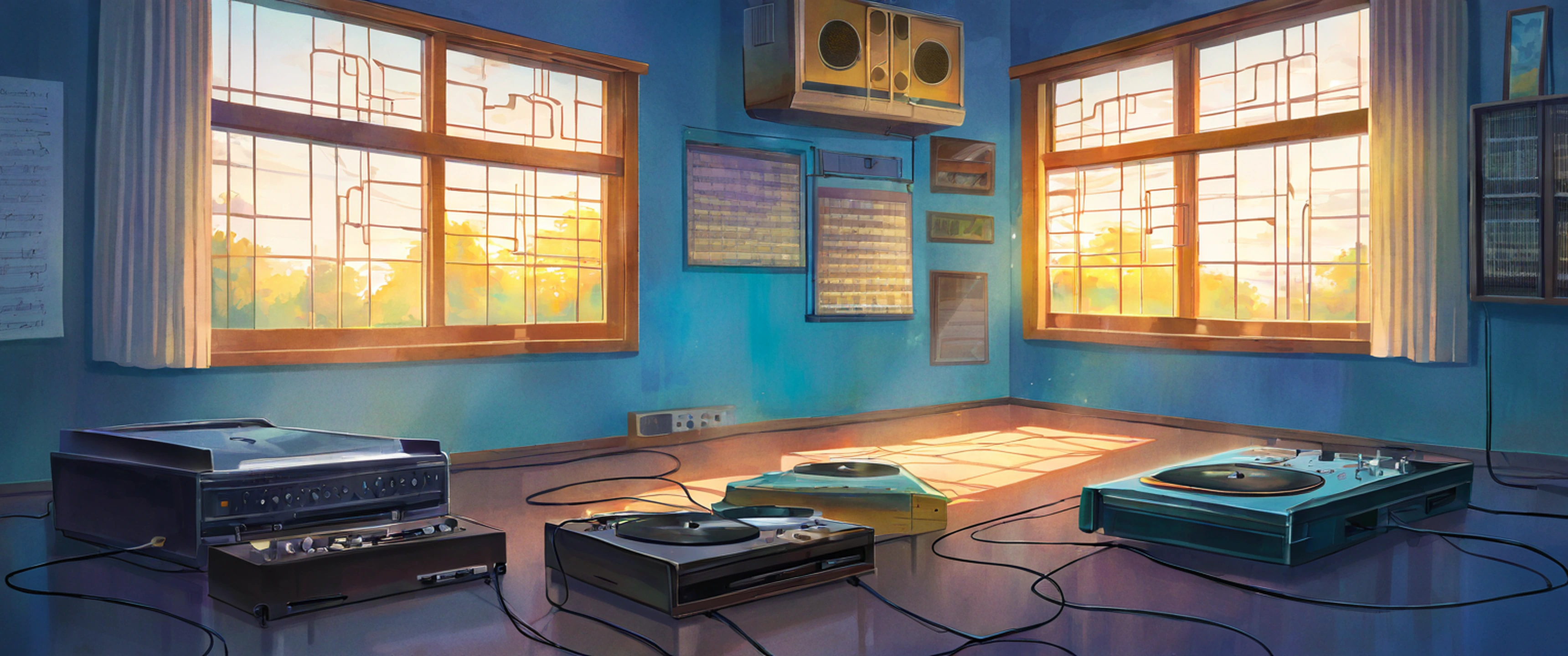 Vinyl Record Shop lofi wallpaper