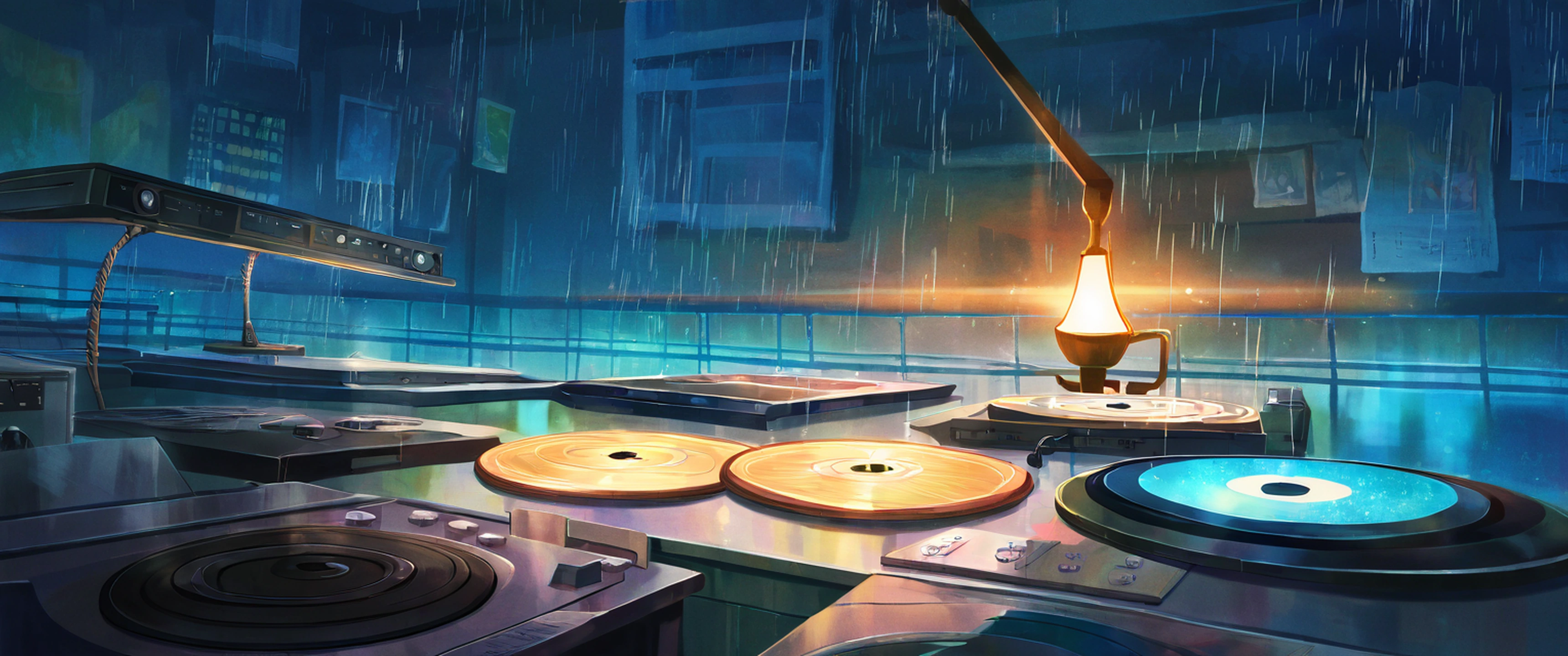 Vinyl Record Shop lofi wallpaper