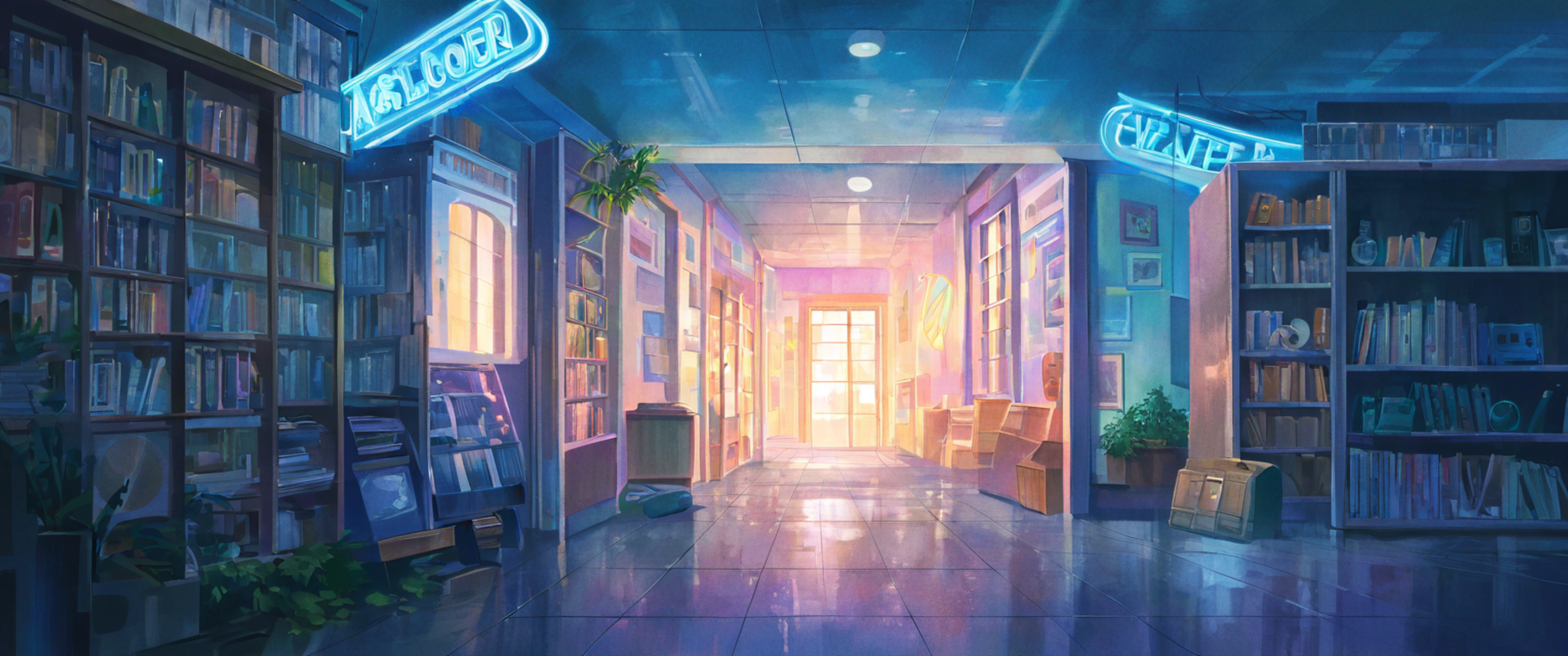 Vinyl Record Shop lofi wallpaper