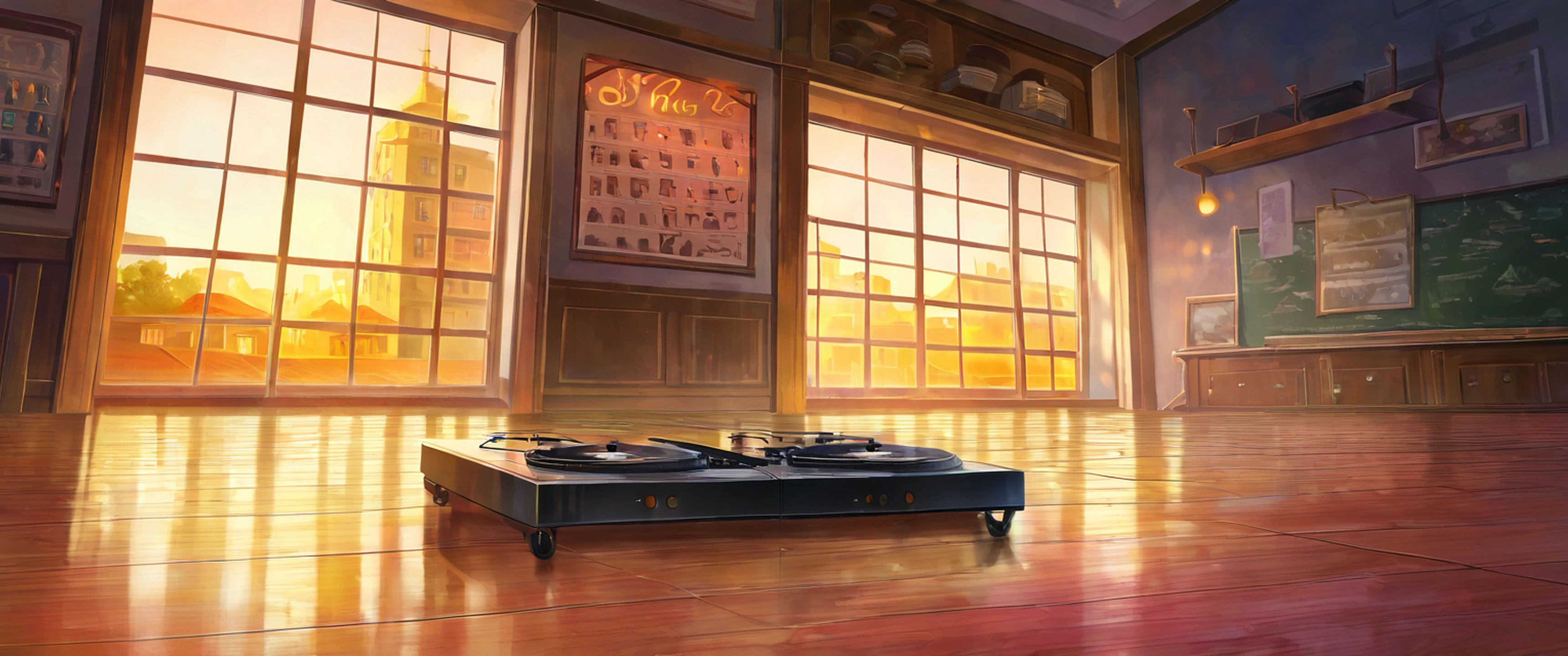 Vinyl Record Shop lofi wallpaper