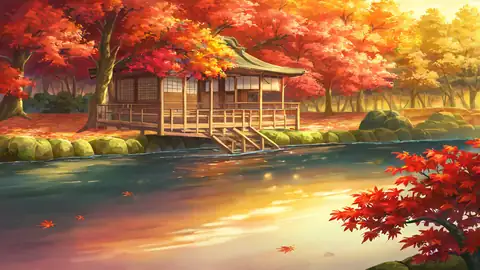 Autumn Maple Village lofi wallpaper autumn maple village 0126880669