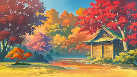 Autumn Maple Village lofi wallpaper autumn maple village 0317899873