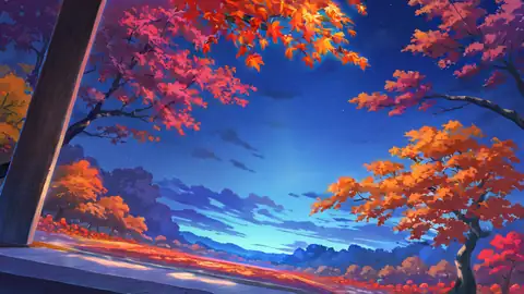 Autumn Maple Village lofi wallpaper autumn maple village 0904648200