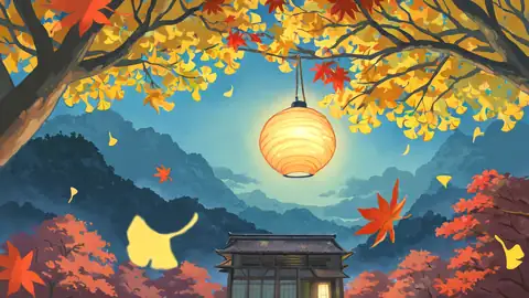 Autumn Maple Village lofi wallpaper autumn maple village 0909180748