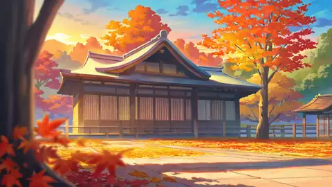 Autumn Maple Village lofi wallpaper autumn maple village 1051548866