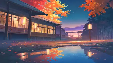 Autumn Maple Village lofi wallpaper autumn maple village 1232733382