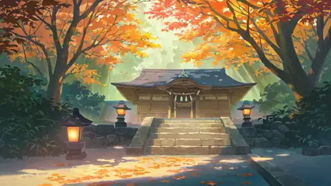 Autumn Maple Village lofi wallpaper autumn maple village 1341955941