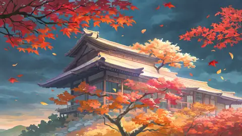 Autumn Maple Village lofi wallpaper autumn maple village 1646640896