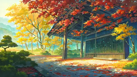 Autumn Maple Village lofi wallpaper autumn maple village 1783760341