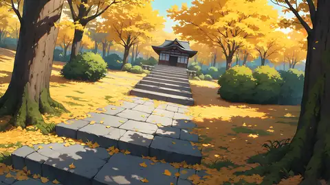 Autumn Maple Village lofi wallpaper autumn maple village 1784396876