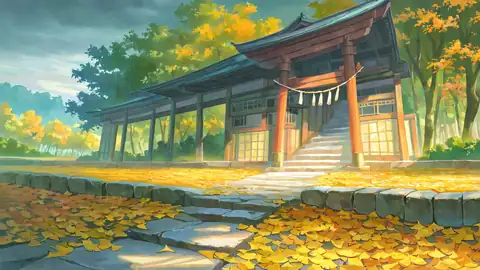 Autumn Maple Village lofi wallpaper autumn maple village 1976862703