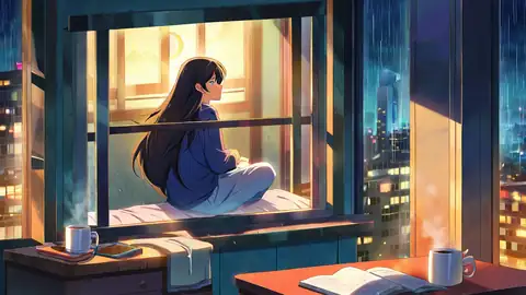 Bedroom Window Night lofi wallpaper bedroom window night 0112195576