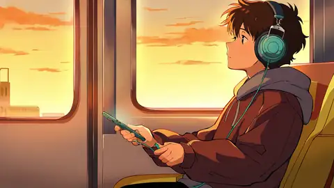 Boy Train Headphones lofi wallpaper boy train headphones 0812753551