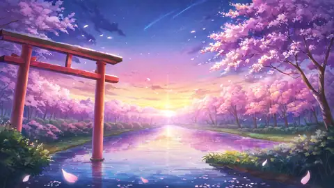 Cherry Blossom Path lofi wallpaper cherry blossom path 0178832285