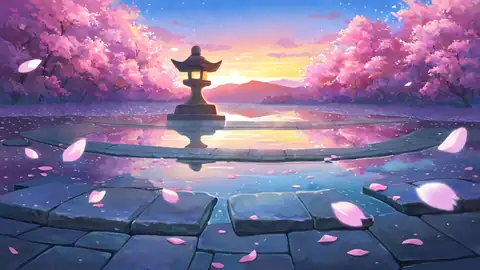Cherry Blossom Path lofi wallpaper cherry blossom path 0185995869