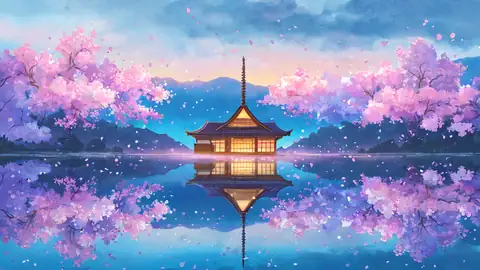 Cherry Blossom Path lofi wallpaper cherry blossom path 0269294538