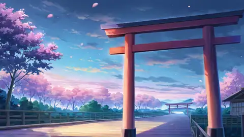 Cherry Blossom Path lofi wallpaper cherry blossom path 0298934025