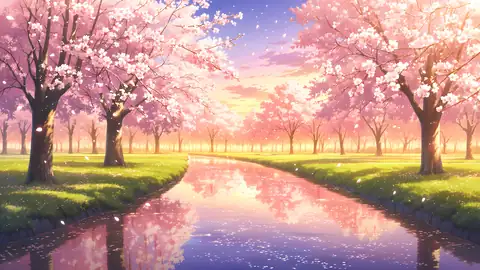 Cherry Blossom Path lofi wallpaper cherry blossom path 0310700520