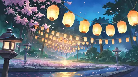 Cherry Blossom Path lofi wallpaper cherry blossom path 0494810054