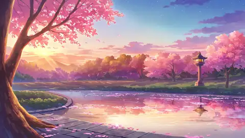 Cherry Blossom Path lofi wallpaper cherry blossom path 0603932440