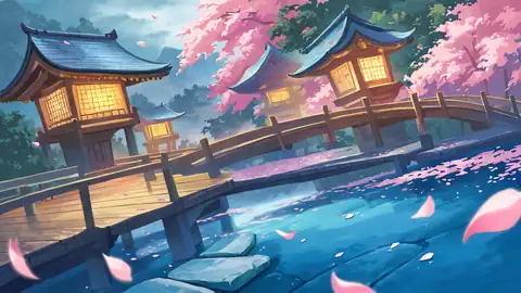 Cherry Blossom Path lofi wallpaper cherry blossom path 0695887657