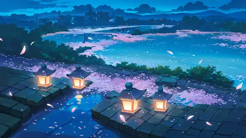 Cherry Blossom Path lofi wallpaper cherry blossom path 1577086524