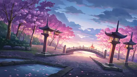 Cherry Blossom Path lofi wallpaper cherry blossom path 1626192692