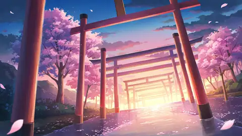 Cherry Blossom Path lofi wallpaper cherry blossom path 2009255181