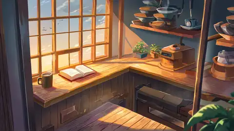Coffee Shop Morning lofi wallpaper coffee shop morning 0182367323