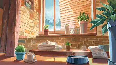 Coffee Shop Morning lofi wallpaper coffee shop morning 0882062337