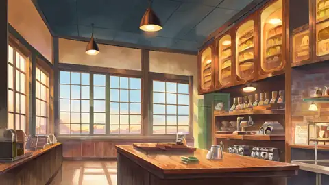 Coffee Shop Morning lofi wallpaper coffee shop morning 0886196291
