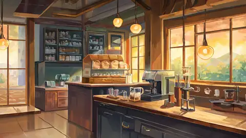 Coffee Shop Morning lofi wallpaper coffee shop morning 1516157419